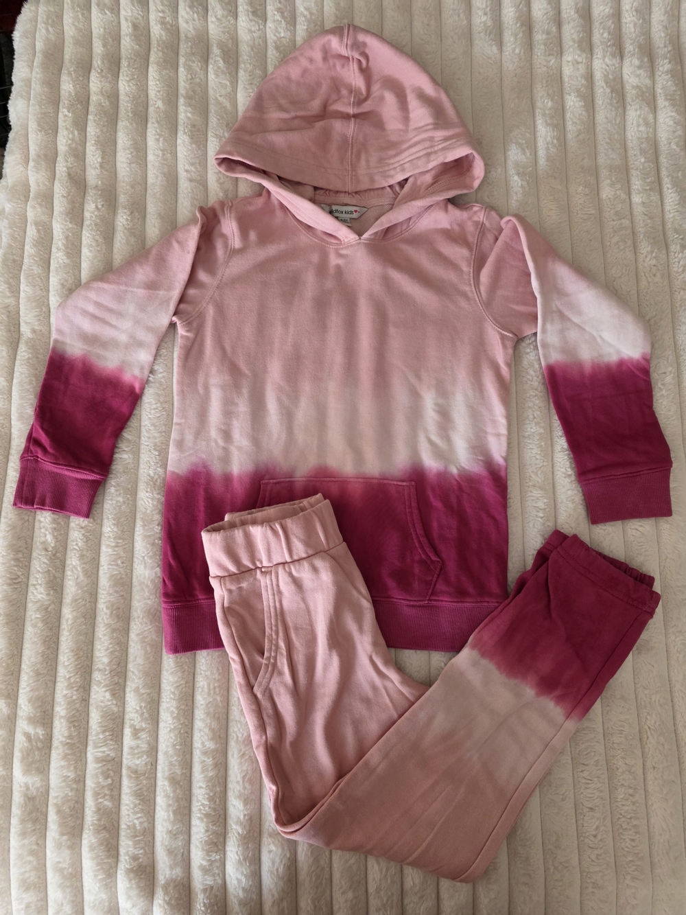 NWT Wildfox Kids 2-Piece Tie-Dye Hoodie & Jogger Pants Set Size 6/6X